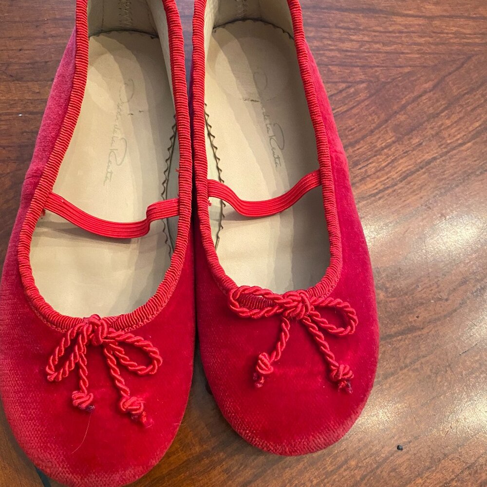 Red Velvet Mary Janes